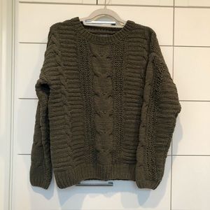 Olive chunky sweater